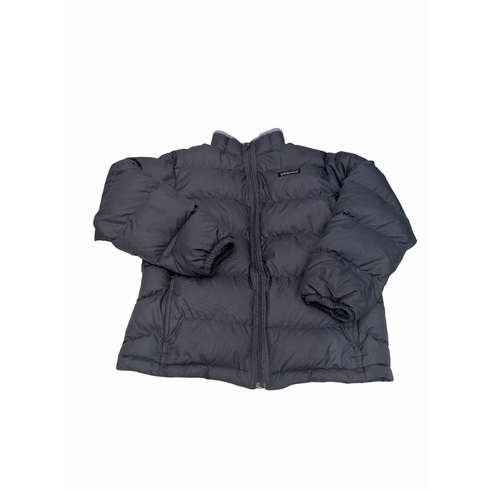 Patagonia Kids Down Puffer Jacket Full Zip Pockets Size L /12